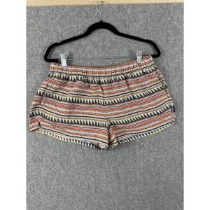 Patagonia Barely Baggies Shorts Multi Color‎ Geometric Tribal Boho Women's L